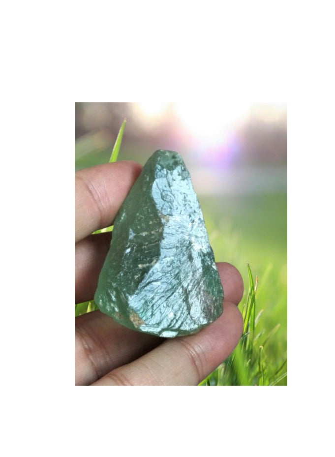 Collectors Amazing Real Rough Earth Mind Green Fluorite Irregular Crystal Loose Gemstone - Image 1