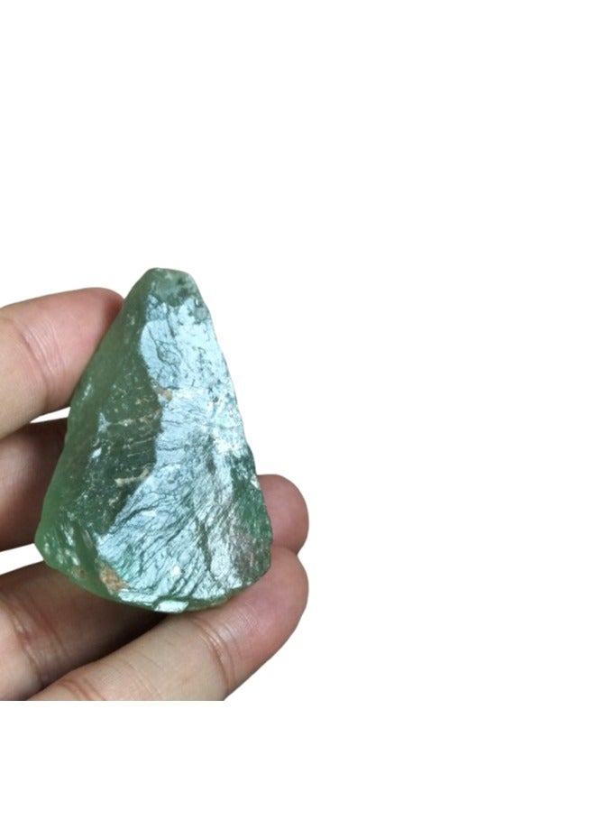 Collectors Amazing Real Rough Earth Mind Green Fluorite Irregular Crystal Loose Gemstone - Image 3