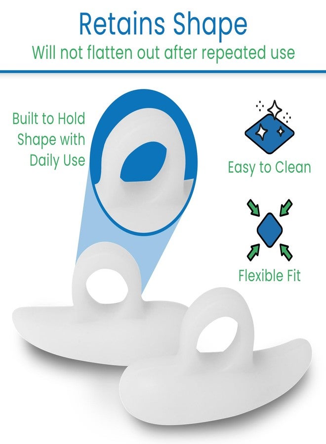 VIVEsole Hammer Toe Pads By Envelop - Silicone Gel Toe Crest Helps Cushion and Support Hammer, Claw and Mallet Toes - Toe Pads Rest Comfortably Under Toes to Eliminate Pressure and Ease Pain - Vive Guarantee - Image 5