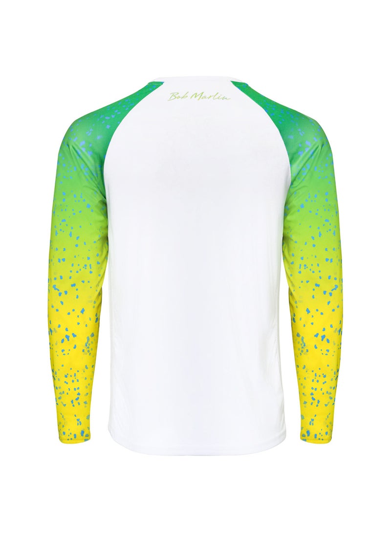 Bob Marlin Performance Shirt Bob Mahi White Large - Image 2
