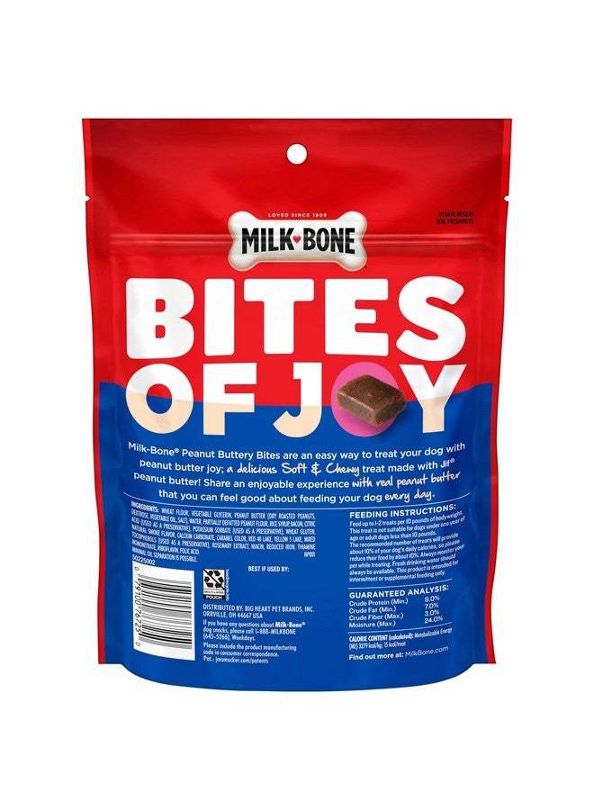 MILK-BONE Milk-Bone Peanut Buttery Bites Soft Dog Treats with Real Peanut Butter & Bacon, 11.8 Ounce Bag  - Image 3