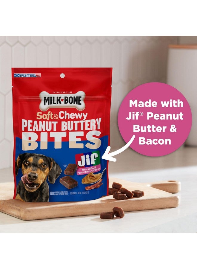 MILK-BONE Milk-Bone Peanut Buttery Bites Soft Dog Treats with Real Peanut Butter & Bacon, 11.8 Ounce Bag  - Image 5