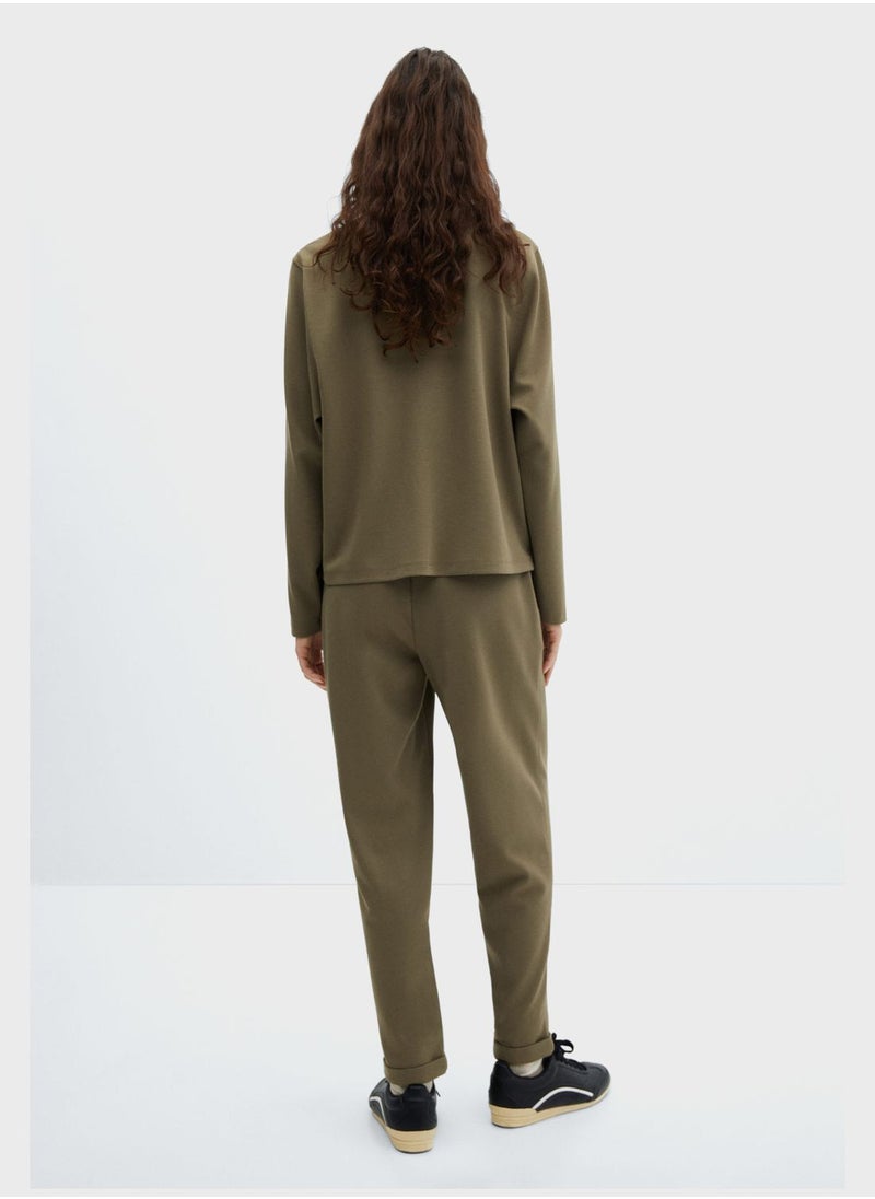 MANGO - Crew Neck Sweatshirt - Image 1