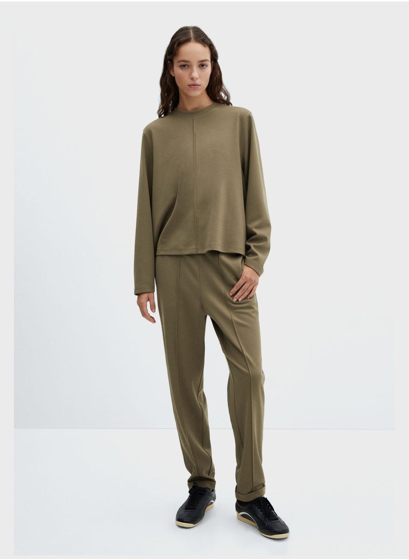 MANGO - Crew Neck Sweatshirt - Image 1