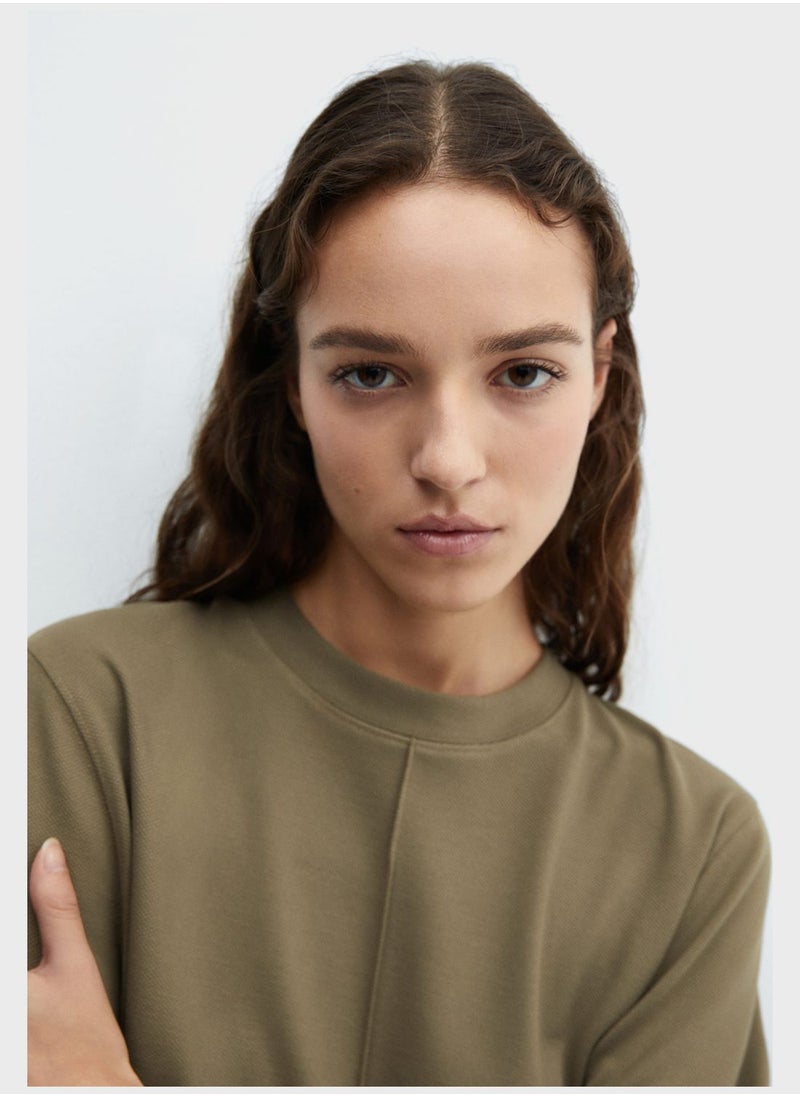 MANGO - Crew Neck Sweatshirt - Image 1