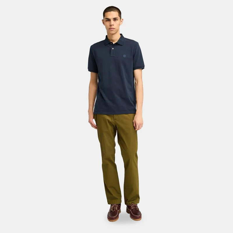 Timberland Blue Men's Millers River Polo Shirt for Men | Best Price UAE