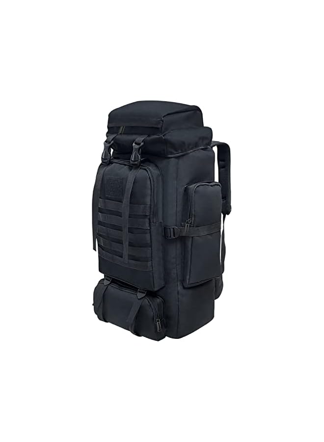 Vaupan Hiking Backpack, 80L Camping Backpack, Waterproof Large Outdoor Sport Travel Daypack Molle Rucksack For Men Women