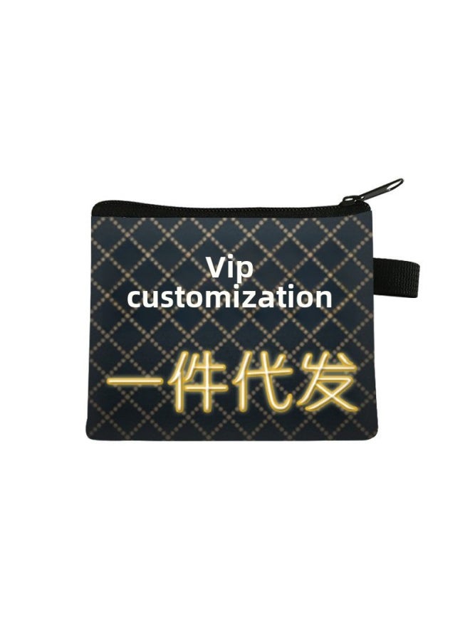 Generic - Custom Polyester Coin Purse Student Key Canvas Card Holder Color Business Activity Storage Bag Wholesale-Color:15 - Image 1