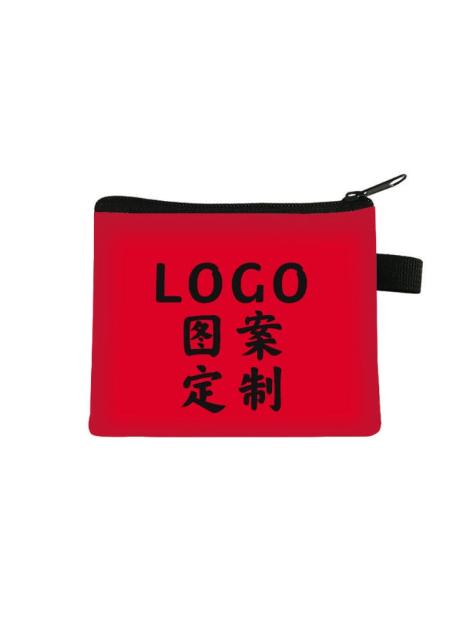 Generic - Custom Polyester Coin Purse Student Key Canvas Card Holder Color Business Activity Storage Bag Wholesale-Color:15 - Image 1