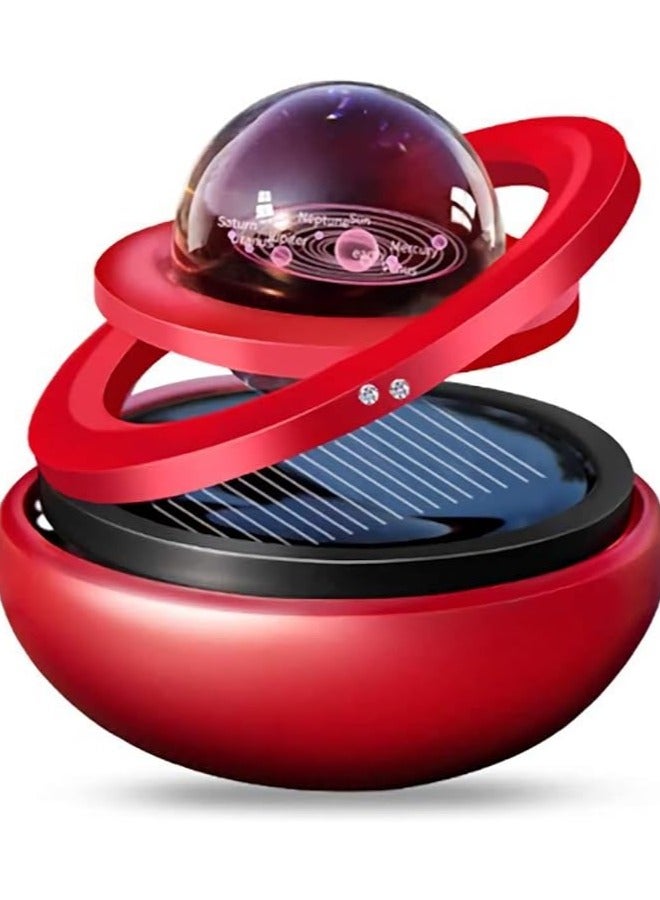 PEETTA Solar Powered Rotating Car Air Purifier, Lasting Fragrance Home and Car Décor with Galaxy Interstellar Ball 1 Aromathera - Image 1