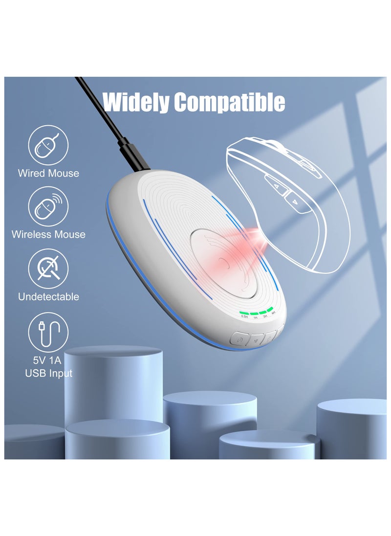 SYOSI - Mouse Jiggler, Undetectable Mouse Mover Device with Timer, ON/Off Switch, Breathing Light Simulate Physical Automatically Mouse Movement, Mouse Wiggler for Prevent Computer Laptop Screen Sleep - Image 1
