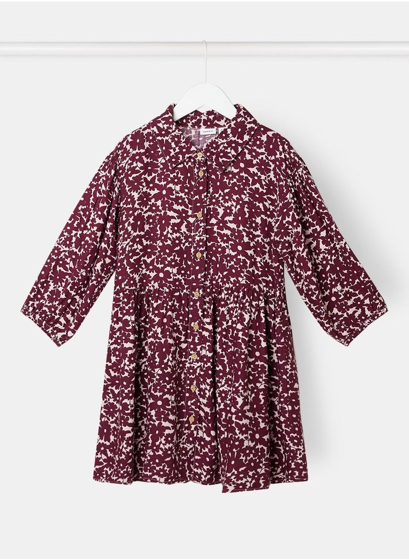 Girls Floral Shirt Dress - pzsku/ZFE51D84A6050EB2900F2Z/45/_/1665566928/71e55fcd-e9ee-4067-87e4-cfc08c0b26d5