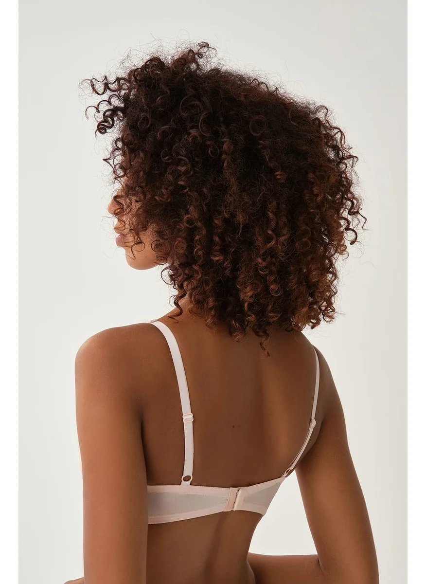 داجي Powder Half Filled Underwire Lace Bra