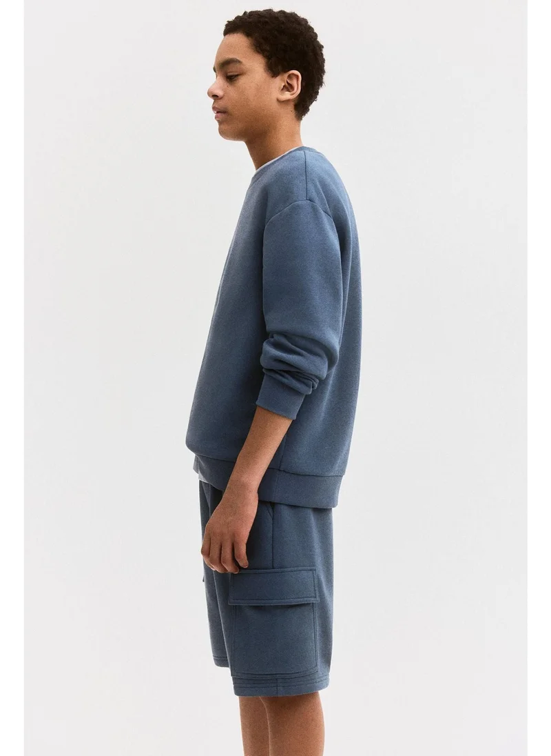 اتش اند ام 2-piece sweatshirt and shorts set