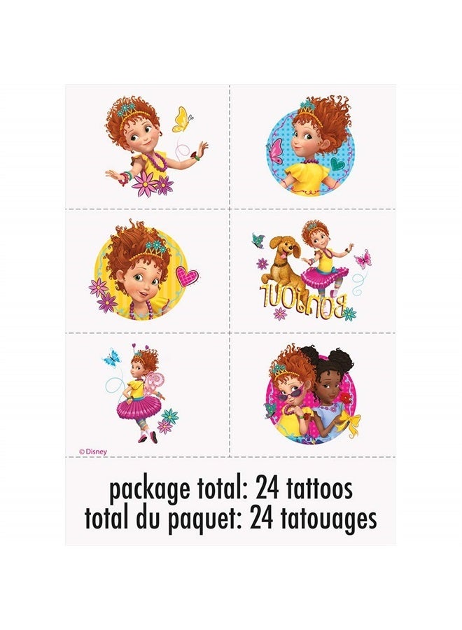 Unique Disney Fancy Nancy Temporary Tattoos | Assorted Designs | 24 Pcs