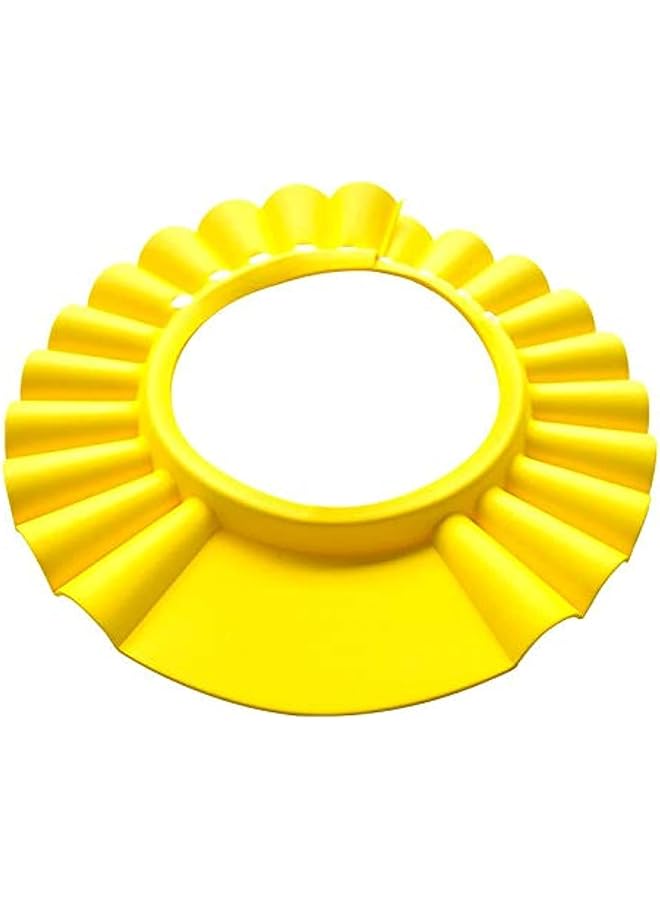 Kid'S Adjustable Waterproof Eye Shield Shampoo Shower Protector Cap (0 9 Years Yellow)