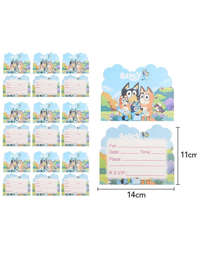 جِيجل جوي 125-pcs الكرتون الأزرق موضوع عيد ميلاد الطفل الطرف اللوازم ، والأطفال الطرف الديكور مجموعة ، مجموعة أدوات المائدة الطرف ، والغذاء الصف آمنة وغير سامة - Image 5