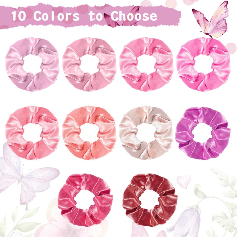 Yinkin 30 Sets Butterfly Baby Shower Favors for Girl, Include Pink Hair Ties Pink Scrunchies Butterfly Thank You Cards a Message from the Bump Baby Shower Sign Souvenirs for Guests - Image 3