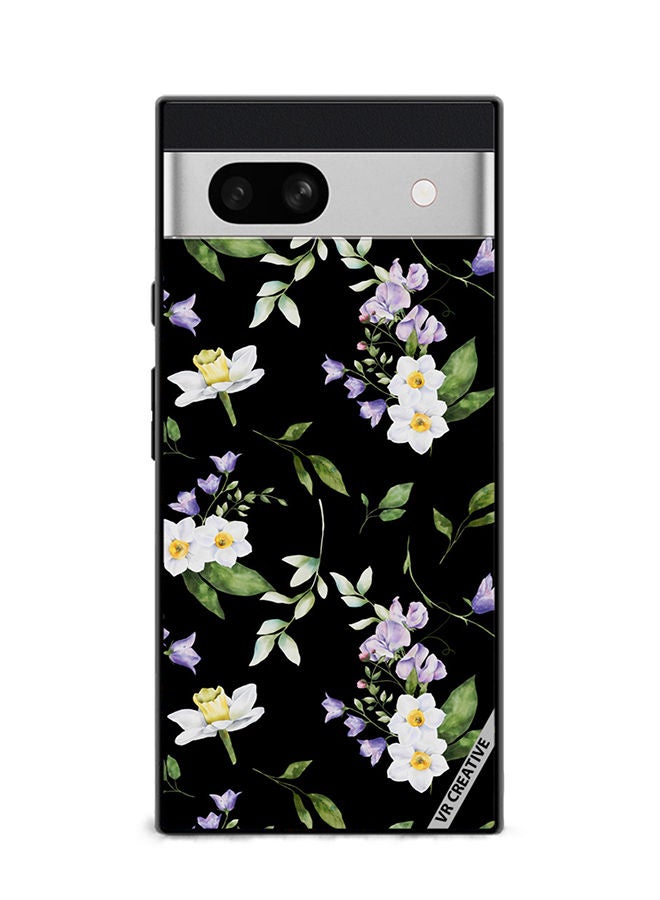 VR CREATIVE Protective Case Cover For Google Pixel 7a Flower Design Multicolour - Image 1