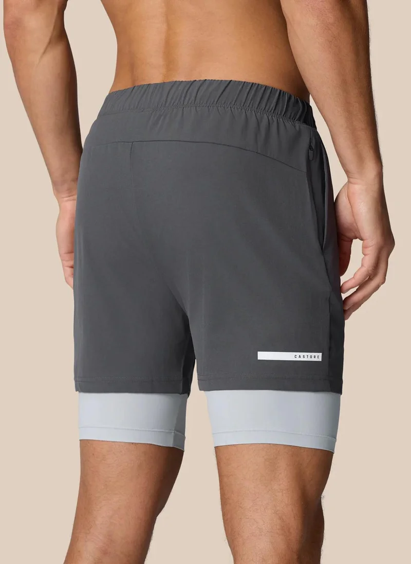 CASTORE Castore Flow Training 2-in-1 Short - Mid Grey