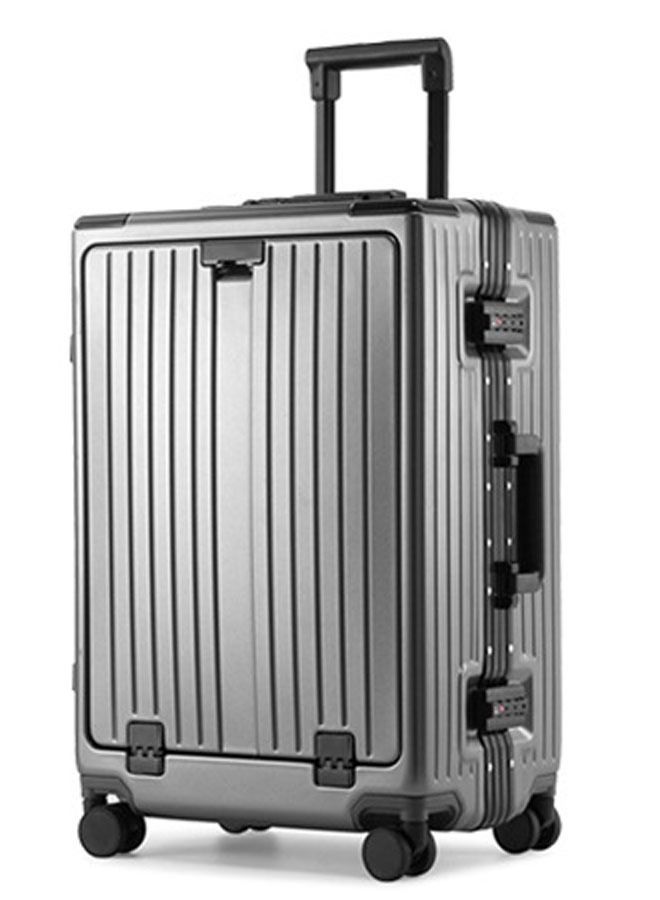 NKX Premium Expandable Aluminum Frame ABS and PC Suitcase with USB Charging Port and C type 20 inch - Image 1