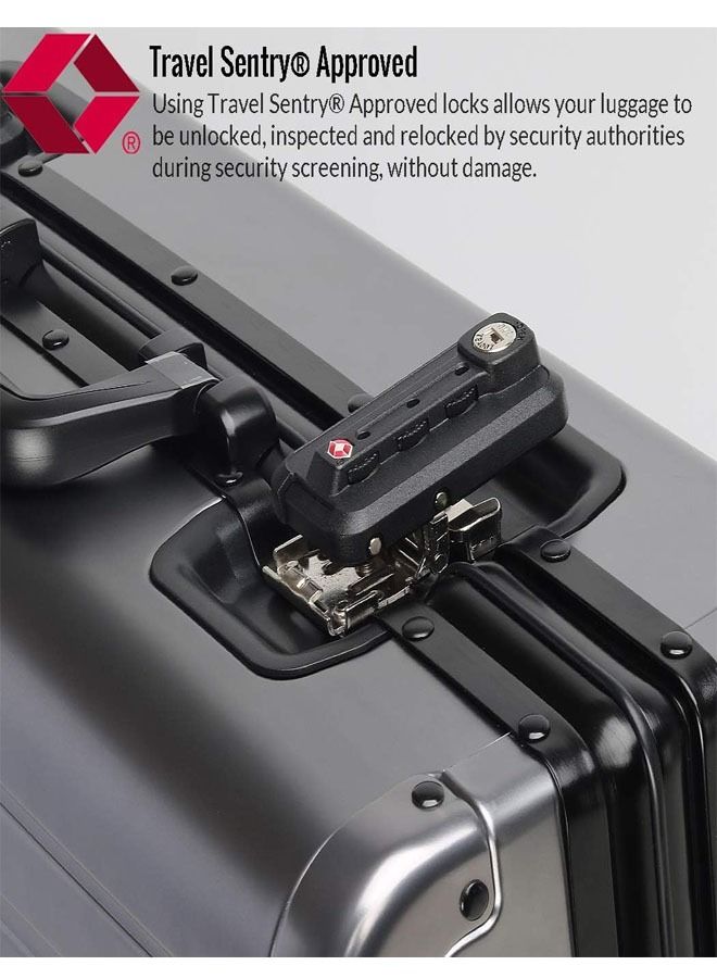 NKX Premium Expandable Aluminum Frame ABS and PC Suitcase with USB Charging Port and C type 20 inch - Image 5