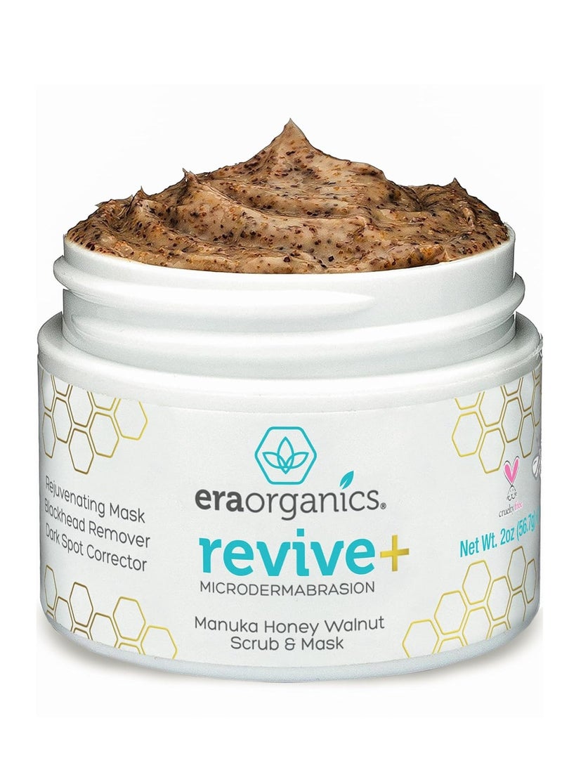 Era Organics Microdermabrasion Facial Scrub & Face Exfoliator - Spa Quality Exfoliating Mask with Manuka Honey Plus Walnut for Blackheads, Buildup, Wrinkles 2oz - pzsku/ZFE5257FD50988D8BB179Z/45/_/1740992716/cb4e6e02-8aa6-48e1-8bb5-fa7ba8e57c40