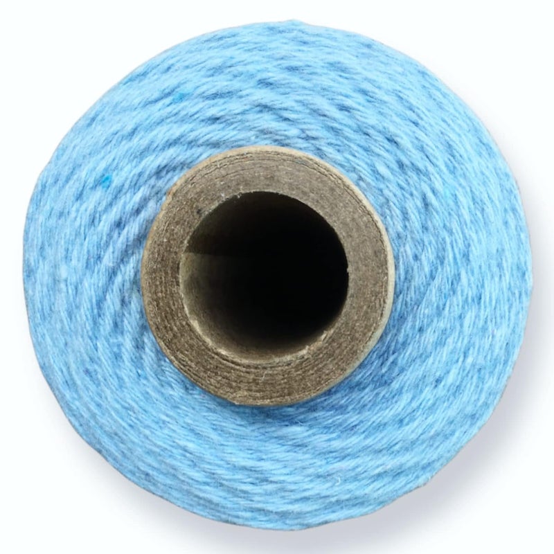 MARI - Recycled Cotton Crochet Yarn - Regular Yarn - Light Blue - 100 Grams - 200 Metres. - Image 4