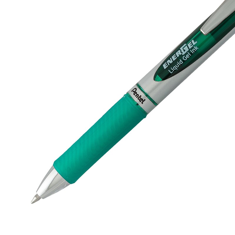 Pentel EnerGel RTX Retractable Liquid Gel Pen, (0.7mm) Metal Tip, Medium Line, Assorted Ink, 6-Pk (BL77BP6M1) - Image 4