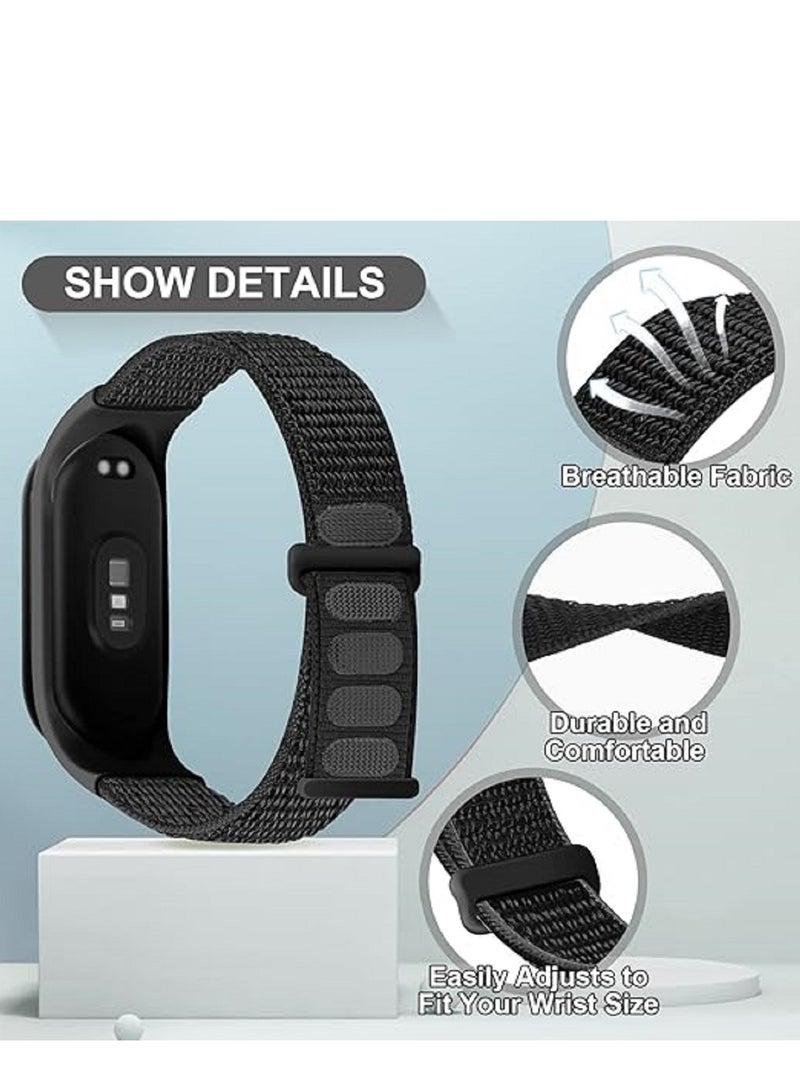 Nylon Strap Compatible with Xiaomi Mi Band 7/6/5/4/3 Soft Adjustable Band for Men and Women Blue - Image 2
