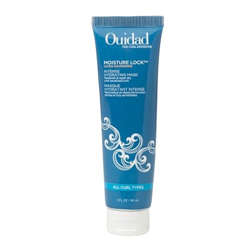 Ouidad Moisture Lock Hair Mask, 2 fl oz, Ultra-Nourishing Intense Frizz Control Curly Hair Mask with Macadamia Nut Oil, Olive Oil, Helps Repair, Detangle, Restore Softness & Hydrate, All Curl Types - Image 1