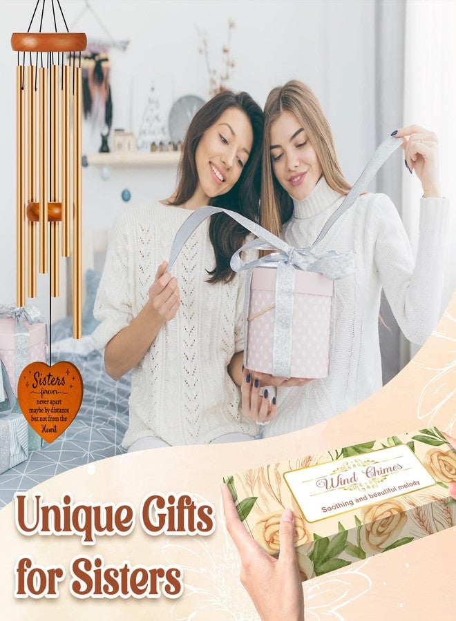 Damaigiift Sisters Gifts from Sister, Sister Birthday Gifts Wind Chime, Bestie Gifts for Women, Unique Sister Gifts for Birthday, Christmas, Mothers Day, Wedding, Graduation, Garden Decoration - Image 2