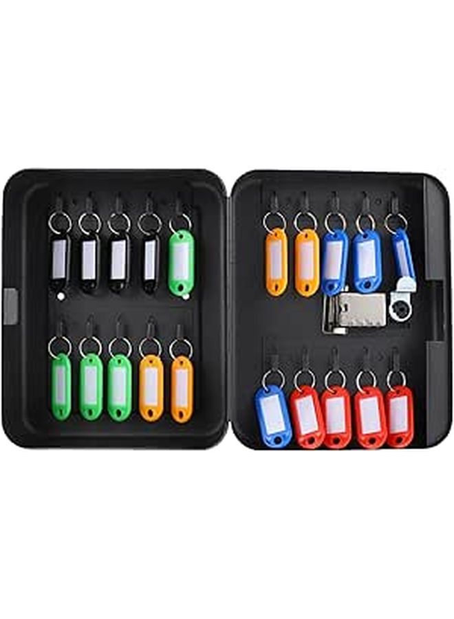Wall Mounted Key Cabinet With Code Lock Slots Organization For Home School Office - Image 1
