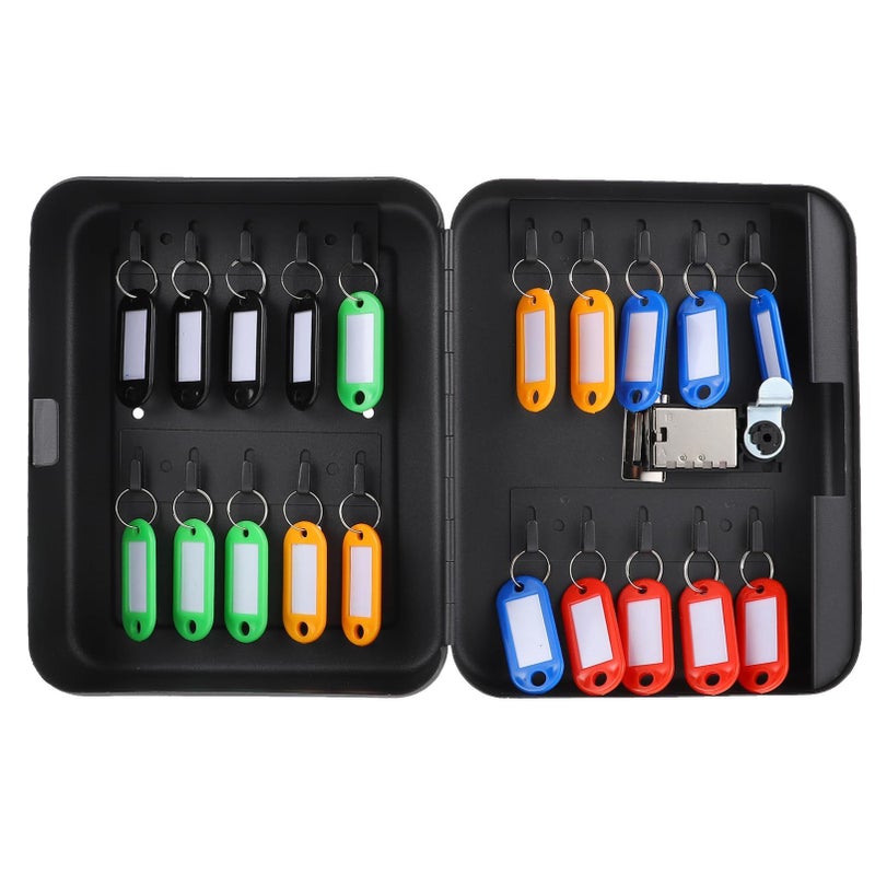 Wall Mounted Key Cabinet With Code Lock Slots Organization For Home School Office - Image 2