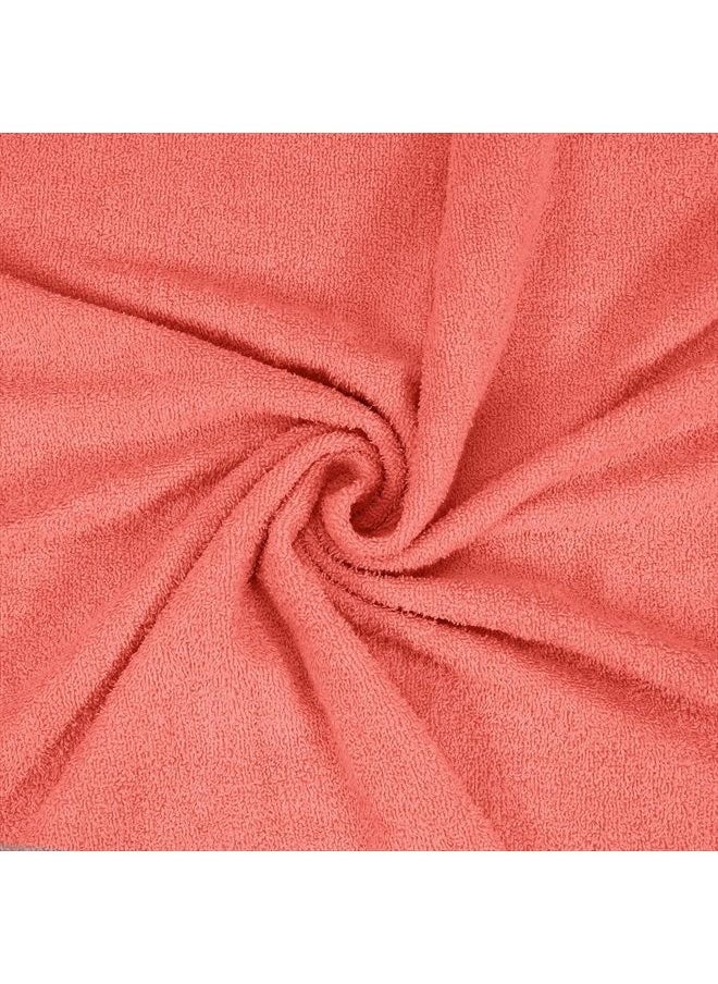 Falari Premium Bath Towel Set 100% Ring Spun Cotton Towels for Home Hotel Spa Extra Large 27x54 Maximum Softness and Absorbency 4-Pack Peach  - Image 5
