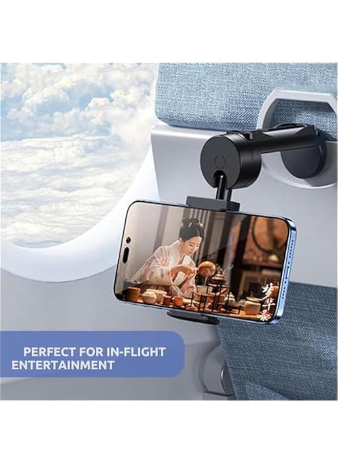 ماركة غير محددة 2 Pack Airplane Phone Holder Travel Essentials Accessories Cruise car Mount Cell Stand air Plane Table Aircraft front Desk Flight Vacation foldable mini Size Universal Hands Free for iPhone / Samsung  - Image 2