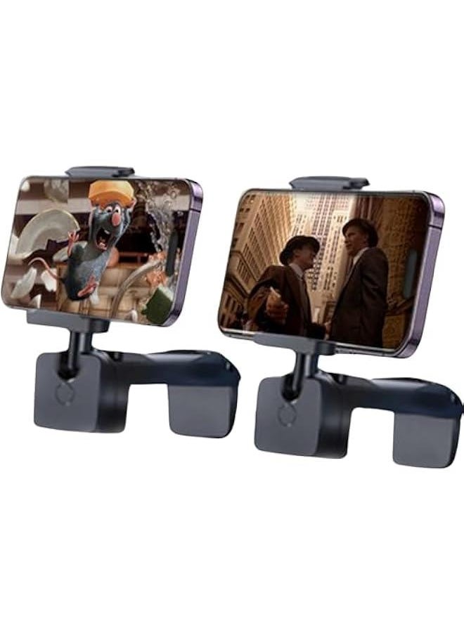 ماركة غير محددة 2 Pack Airplane Phone Holder Travel Essentials Accessories Cruise car Mount Cell Stand air Plane Table Aircraft front Desk Flight Vacation foldable mini Size Universal Hands Free for iPhone / Samsung  - Image 1