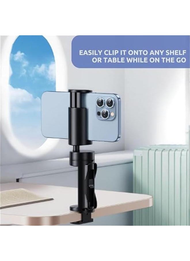 ماركة غير محددة 2 Pack Airplane Phone Holder Travel Essentials Accessories Cruise car Mount Cell Stand air Plane Table Aircraft front Desk Flight Vacation foldable mini Size Universal Hands Free for iPhone / Samsung  - Image 3