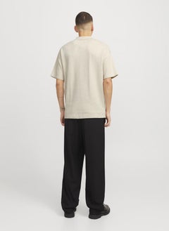 JACK & JONES Jjtroy Essential Zip Detailed Knitted Polo Shirt  - Image 2