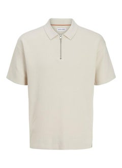 JACK & JONES Jjtroy Essential Zip Detailed Knitted Polo Shirt  - Image 5