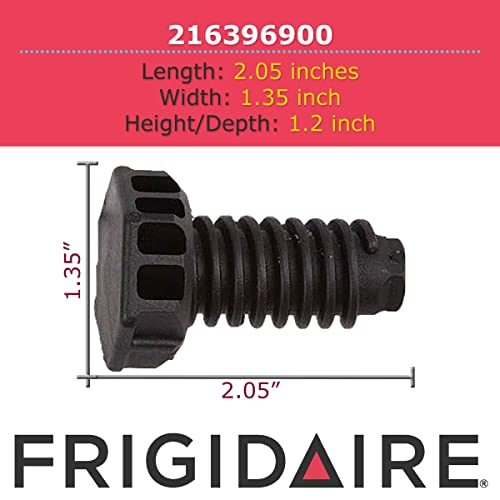 Frigidaire 216396900 Adjustable Foot Leveling Leg for Freezers, Black - Image 3