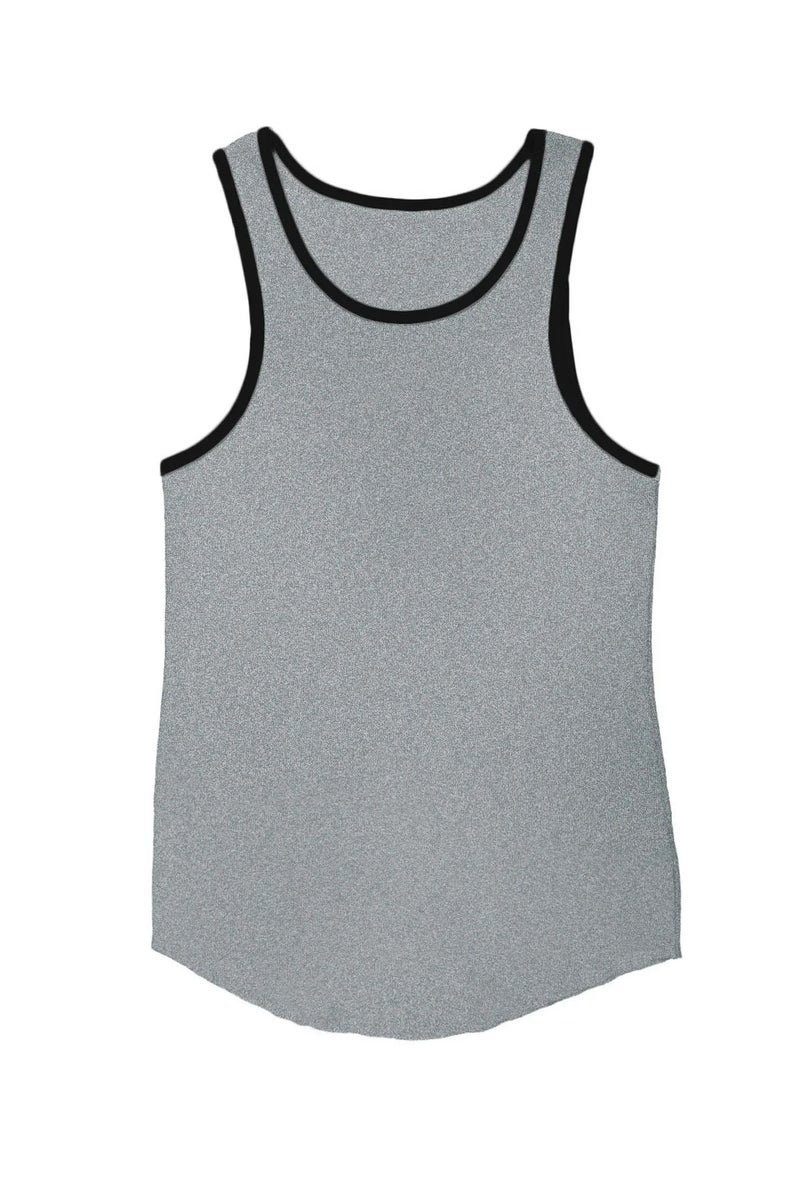 YOUNGLA Summer Gym Tank Tops Mens Sleeveless Running Vest Gray no logo