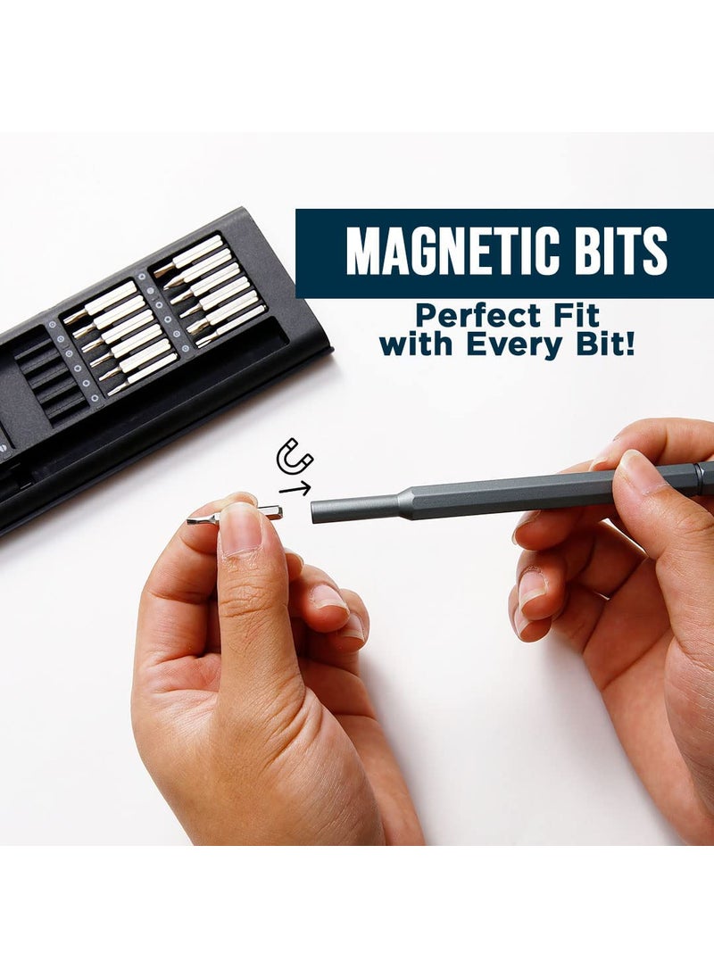 ikis ikis 24 In 1 Precision Screwdriver Set Magnetic Sturdy Compact Kit for Fixing Electronics Laptops Mobile Phones PC EyeGlasses Household Repair Multipurpose Hand Tool Kit  - Image 4