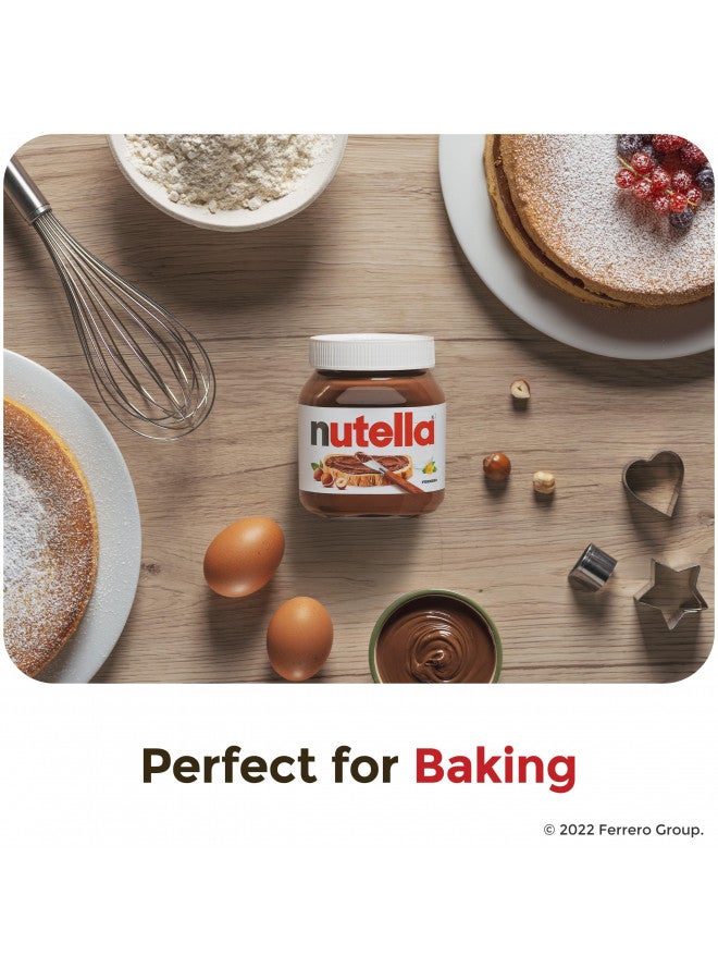 Nutella Hazelnut Spread with Cocoa for Breakfast, 13 oz Jar