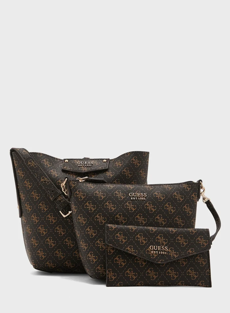 GUESS Eco Brenton Bucket Bag
