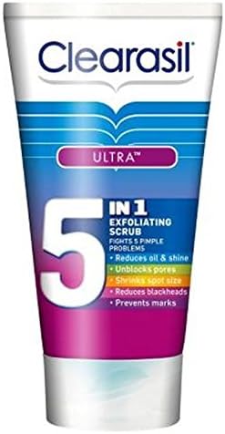 Clearasil Ultra 5In1 Exfoliating Scrub 150Ml Pack of 6