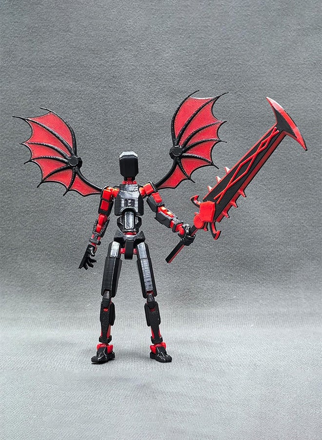 رات سو الديكور المكتبي متعدد الاستخدامات – سلسلة لاكي 13 وسلسلة تايتان 13 وسلسلة T13 المطبوعة بتقنية ثلاثية الأبعاد، مجسمات قابلة للحركة متعددة المفاصل، مطلية يدويًا، هدايا ديكورية مستوحاة من ألعاب الفيديو - Image 5