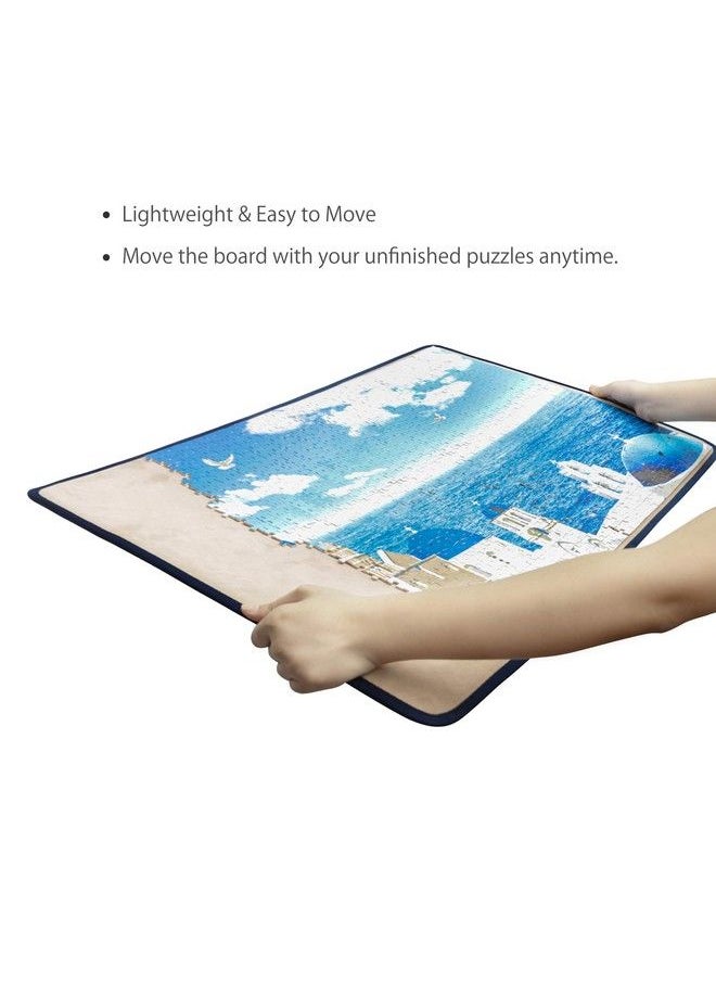 Becko US Becko Jigsaw Puzzle Board Portable Puzzle Mat For Puzzle Storage Puzzle Saver Non Slip Surface Up To 1000 Pieces (Khaki)  - Image 5