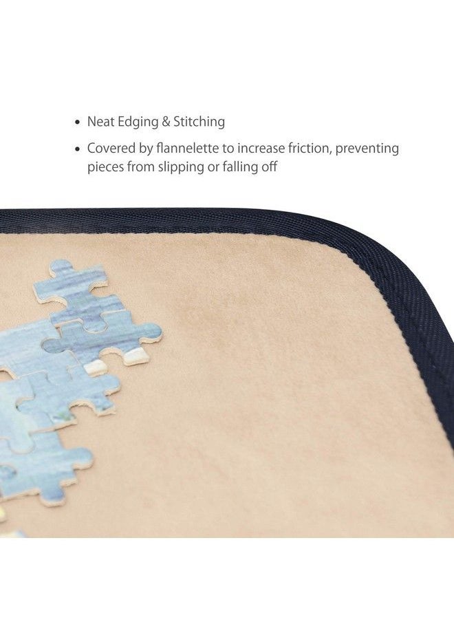 Becko US Becko Jigsaw Puzzle Board Portable Puzzle Mat For Puzzle Storage Puzzle Saver Non Slip Surface Up To 1000 Pieces (Khaki)  - Image 4