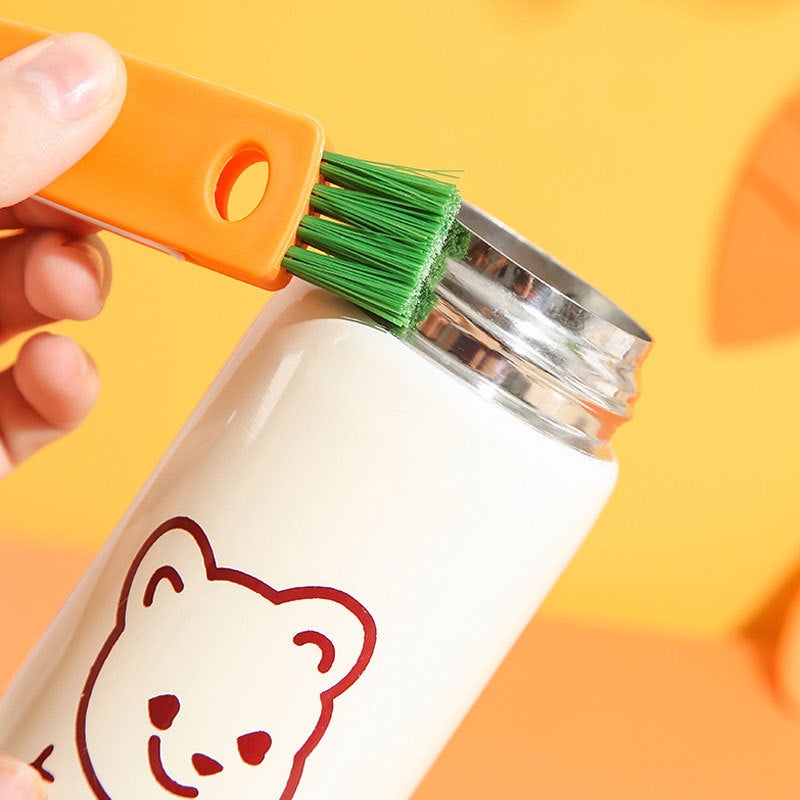 Multifunctional Cup Lid Cleaning Brush for Thermos, Grooves, Gaps, Milk Bottles, Carrot Cups - Image 4